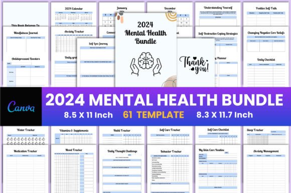 Download 2024 Mental Health Bundle Canva Interior - Premium Resources