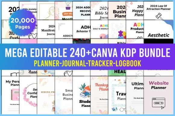 Download Mega Editable 240+ KDP Interior Bundle - Premium Bundle