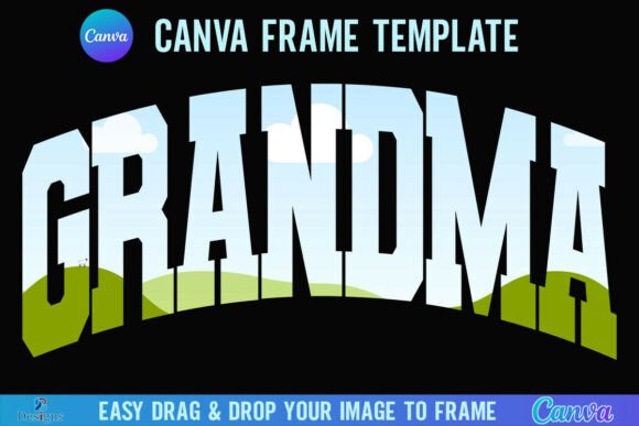 Download Grandma Canva Frame Template Varsity - Grandma canva Collection