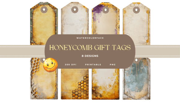 Download Honey Bees Junk Journal Tags - Honey bees junk journal Collection