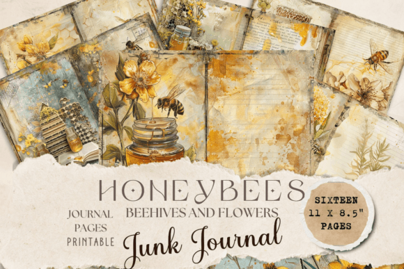 Download Honey Bees Junk Journal - Honey bees junk journal Collection